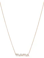 Sydney Evan Mama 14kt Yellow Gold Necklace With Diamonds