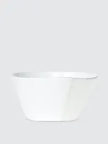 Vietri Lastra Medium Stacking Stoneware Serving Bowl In White