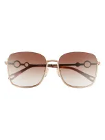 Chloé 59mm Square Sunglasses In Gold