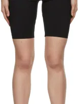 Wardrobe.nyc Bonded Stretch Jersey Biker Shorts In 블랙