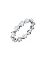 Bony Levy Aviva Pear Diamond Eternity Ring In 18k White Gold