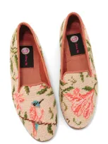 Bypaige Floral Needlepoint Loafer In Hummingbird And Flower