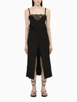 Sacai Black Multi-layered Suit-dress