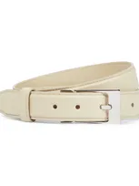 The Row Jewel Leather Belt In Milk Pld