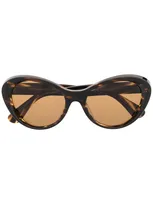 Oliver Peoples Zarene Cat-eye Frame Sunglasses In Brown