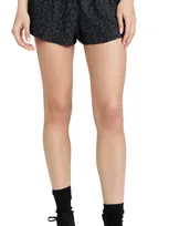 Varley Kallin Printed Shell Running Shorts In Shadow Animal