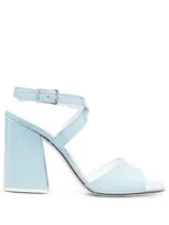 Vivetta Avernice Crossover-straps Sandals In Sky Blue