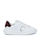 Philippe Model Temple Veau  Sneakers In Leather In White