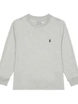 Polo Ralph Lauren Cotton Sweatshirt In Andover Heather