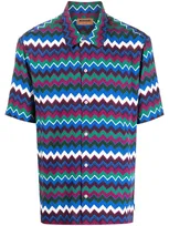 Missoni Short Sleeve Shirt In Blue