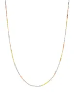 Bony Levy 14k Gold Tri-tone Twisted Chain Necklace In 14k Yellow Gold