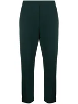 P.a.r.o.s.h Elasticated Cropped Trousers In Green