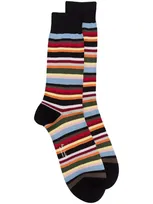 Paul Smith All-over Stripe-print Socks In Various