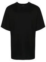 Juunj Cotton T-shirt With Photo Print At Rear In Black