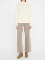 Loro Piana Girocollo Davenport Cashmere Sweater In 1230 Nougat