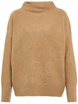 Vince Cashmere Sweater In Heather Sand Shell