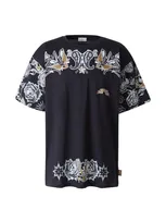 Etro Tattoo-print Short-sleeve T-shirt In Multicolor