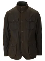 Barbour Ogston Wax Olive Green Jacket