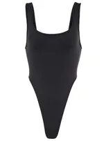 Alo Yoga Airbrush High-leg Bodysuit In Black