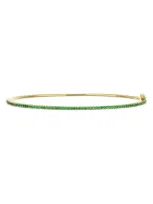 Bony Levy El Mar Stackable 18k Gold & Emerald Bangle In 18k Yellow Gold