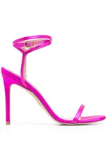 Stuart Weitzman 120mm Stiletto Leather Sandals In Pink