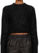 Ami Alexandre Mattiussi Black Shinny Sweater In 001 Black