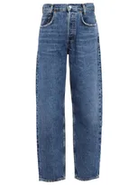 Agolde Tapered Baggy High Rise Jeans In Passenger