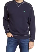 Tommy Bahama Tobago Bay Crewneck Pullover In Ocean Deep