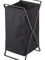 Yamazaki Tower Laundry Hamper In Black