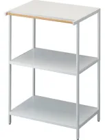 Yamazaki Tower 3-tier Storage Rack In White