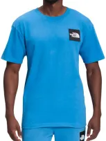 The North Face Heavyweight Box Logo T-shirt In Super Sonic Blue