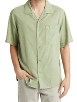 Nn07 Julio 5029 Convertible-collar Twill Shirt In Green