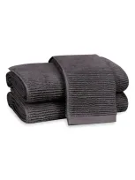 Matouk Aman Rib Cotton Bath Towel In Anthracite