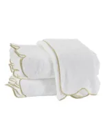 Matouk Cairo Scalloped Edge Cotton Bath Towel In Sand