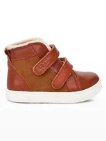 Ugg Boys' Rennon Ii High Top Sneakers - Toddler, Little Kid In Brown