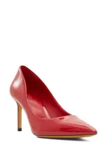 Aldo Stessy Pointed Toe Pump In Red Patent