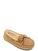 Minnetonka Tilia Faux Fur Lined Slipper In Cinnamon