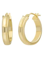 Bony Levy 14k Gold Sculpted Hoop Earrings In 14k Yellow Gold