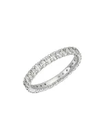 Bony Levy Audrey Oval Diamond Eternity Ring In 18k White Gold