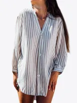 Les Canebiers Brouis Oversized Shirt In Sand