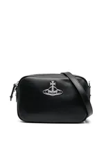 Vivienne Westwood Anna Orb-plaque Crossbody Bag In Black