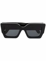 Off-white Catalina Square-frame Sunglasses In Black