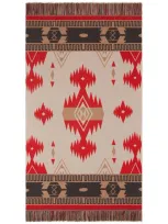 Alanui Icon Jacquard Blanket In Red