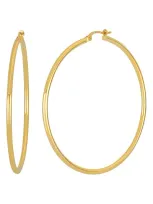 Bony Levy Omega 14k Gold Omega Hoop Earrings In 14k Yellow Gold