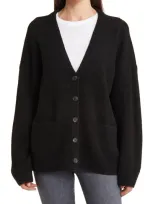 Treasure & Bond Clean Oversize Cardigan In Black