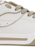 Dolce & Gabbana White & Beige Roma Sneakers In 8z080 Bianco/taupe