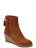 Jack Rogers Banbury Wedge Bootie In Camel