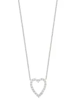 Bony Levy Audrey Open Heart Diamond Pendant Necklace In 18k White Gold