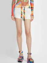 Pucci Woman White Shorts