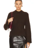 Loulou Studio Kota Sweater In Choco Melange